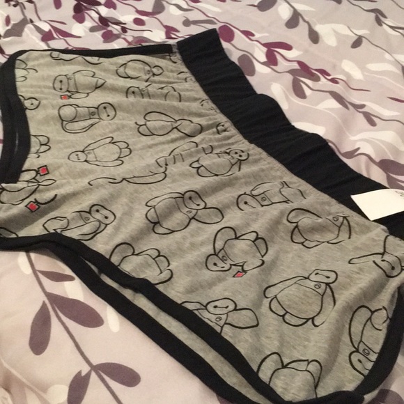 NEW Big Hero 6 Baymax Pajama Shorts - Picture 3 of 6